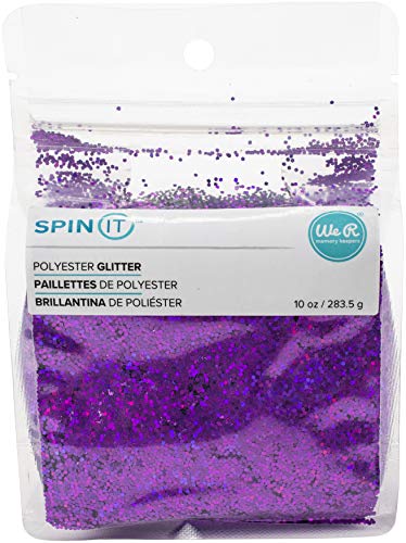 We R Memory Keepers 0633356606185 Glitter Spin It-10 Ounce-Chunky-Purple