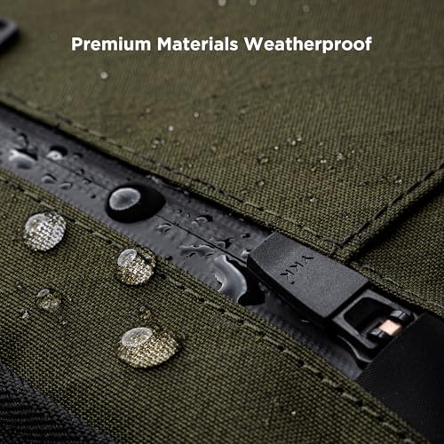 Image of ALPAKA Admin Pouch Pro EDC Organizer Tool Pouch Green Axogrid 300D | Smooth Zipper, Weatherproof Storage for Electronics, Cables, Travel Accessories