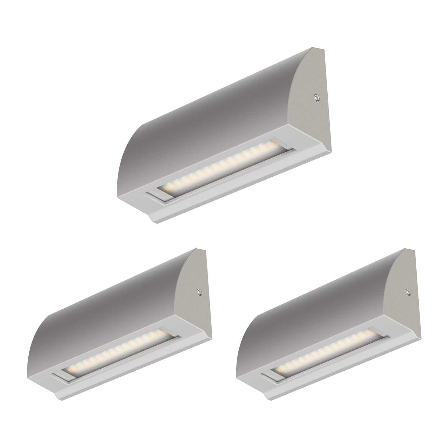 ledscom.de 4 LED wall Light/Staircase Light SEGIN for Outdoors, IP54, Flat, Downlight, Black matt, Angular, 6.2 W, 566lm, Warm White — view 15