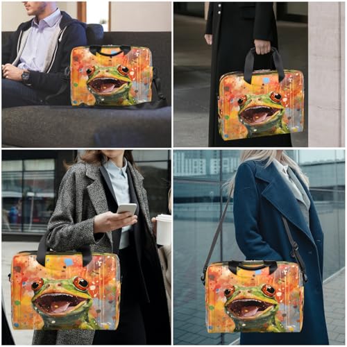 Maletín para Laptop 15.6 16 pulgadas con diseño de rana miniatura 2