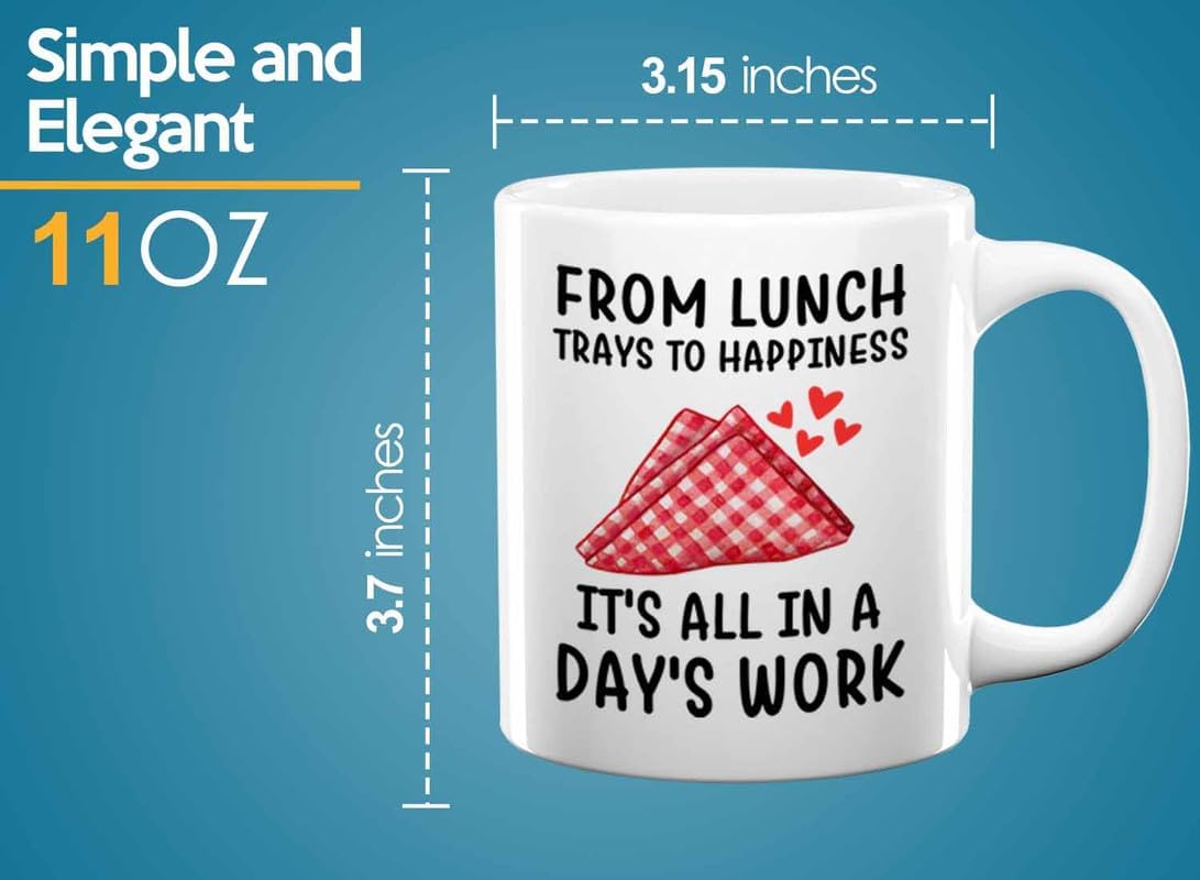 Lunch Lady Coffee Mug 11oz White - From Lunch - Cafetaria Lunch lady High school serving food student image 5
