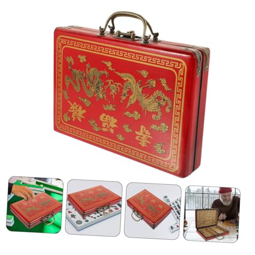 Mallette de rangement mahjong rigide contre la perte des tuiles
