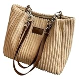 La graziosa borsa da donna Onlvye è realizzata in velluto a coste, super robusta, morbida e lavabile in lavatrice.Può essere la borsa essenziale per tutti i giorni.