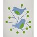 Swedish Dishcloth - Birds Blue