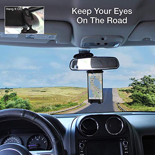 Bondi Plus Flex Phone Holder and Stand - Flexible Silicone Case Hanging Mount for Car Bike and Desk up to 6.75" Large Cell Phones - iPhone Xs XR 11 SE - Samsung Galaxy S10 S20 (Black Bulldog) - Thumbnail 5