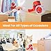 TAPEBEAR Packing Tape with Dispenser, 2.6mil Thick, 1.88