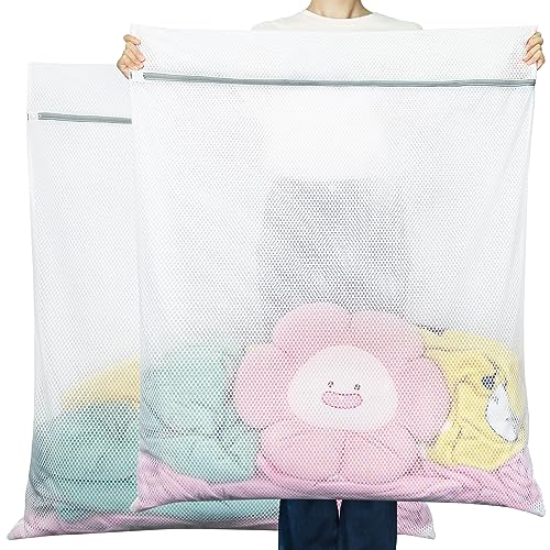 Vivifying Mesh Laundry Bags, 2 Pack XXXL Extra Large Honeycomb