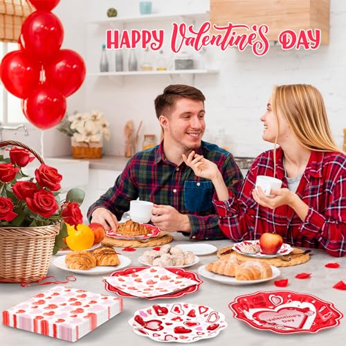 Dyliveshappyvalentinesdaypartysuppliesredwhiteheartlovepaperdinnerdessertplatesandnapkinssetredheartdisposabletablewareforanniversaryvalentinepartydecorationsserves30 Urban Country Home Decor Dylives happy valentine s day party supplies red white heart love paper dinner dessert plates and napkins set red heart disposable tableware for anniversary valentine party decorations serves 30 urban country home decor