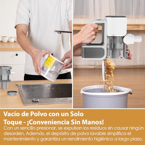 VersLife Aspiradora sin Cable S6PRO,30KPa Potente Aspirador Escoba Inalámbrico,Diseño Sin Enredos,30 min de Autonomía,Filtración HEPA,Ligera,para Pelo de Mascota y Suelo - imagen 8