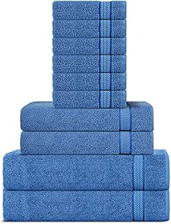Sweet Needle 2 Pack Bath Sheet Towels Set Black, (90 x 150 cm) - 600 GSM 100% Ring Spun Double Terry Cotton Pile, Ultra Soft, Hotel Quality, Highly Absorbent for Bathroom, Shower, Beach & Daily Use