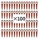 LUMITRRA 100 x Premium Ersatzmesser-Set für Einhell, Bosch, CMI Rasentrimmer – Kunststoffmesser kompatibel mit Trimmer Einhell GE-CT 18 LI, GE-CT 18 LI Kit, Bosch ART26 Accutrim, CMI C-ART-10, 8/17
