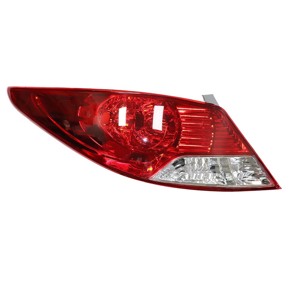 DuYouG For 2012 2013 2014 Hyundai Accent Halogen Tail Light Assembly Rear Brake Stop Lamp Red Lens Left Driver Side