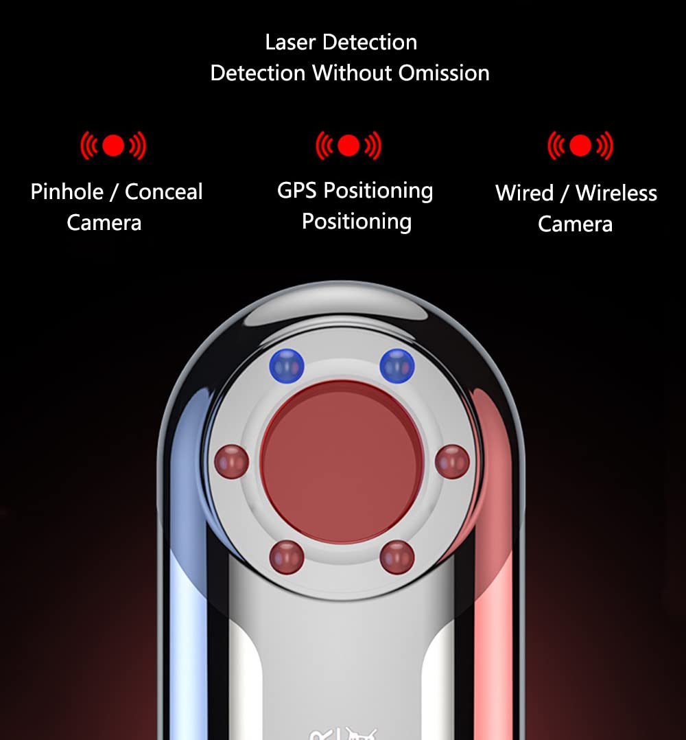 Détecteurs de caméra cachée - Détecteur d'insectes - Détecteur GPS pour voiture - Alarme antivol - Fréquence 1 MHz - 6,5 GHz - Détecteur de signal RF - Pour maison, bureau, hôtel, salle de bain