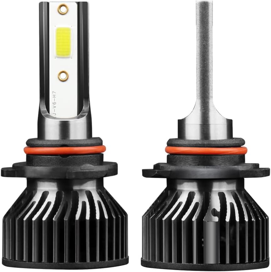 LED Headlight and Fog Light Bulb Kit Compatible with Chevrolet Silverado 1500 2007-2015, 2500 HD 3500 HD 2007-2019, 9005 High Beam H11 Low Beam & 5202 Fog Lights, Built-in Cooling Fan, 6-Pack
