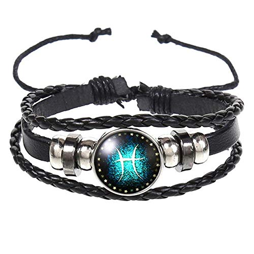 Bracelet en cuir pour femmes style rétro motif Poissons