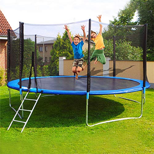 Hattfart Kids Trampoline with Safe Enclosure Net 12 FT Trampoline Combo Bounce Jump