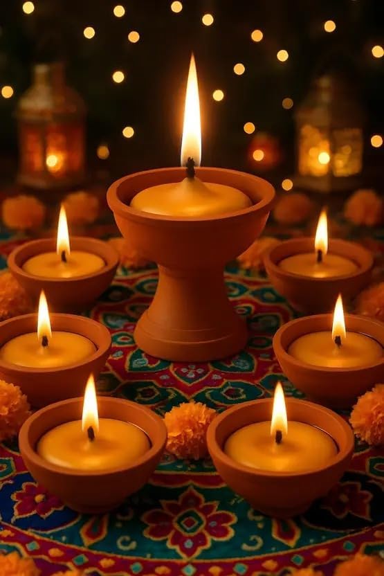 Batti Combo Pack Ghee Batti 100 Pzas y 4 Diyas miniatura 2