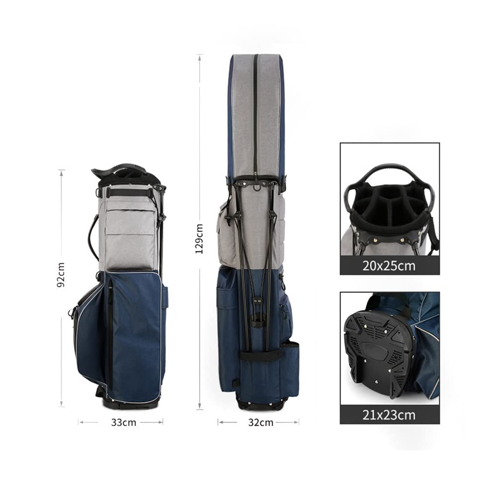 Torba golfowa, wielofunkcyjna torba golfowa dla mężczyzn, 8-kierunkowy rozdzielacz, wodoodporna i lekka torba golfowa, wygodna i dostępna (Black)