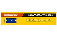 Vista 2 de 100 Pack Plastic Razor Blades Double Edged Polycarbonate