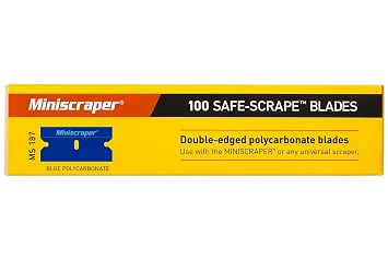 100 Pack Plastic Razor Blades Double Edged Polycarbonate
