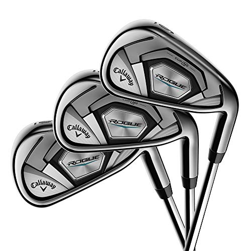 Callaway Rogue Iron Sets, 4-PW, Steel, R300 (Regular) (Renewed)