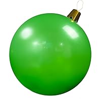 Vista 37 de Adornos inflables de Navidad – Bolas de Navidad de gran tamaño de 8", 17", 27" para patio exterior, césped, árbol - Decoración navideña para Rosa