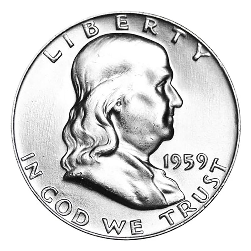 1959 Franklin Half Dollar Brilliant Uncirculated BU UNC