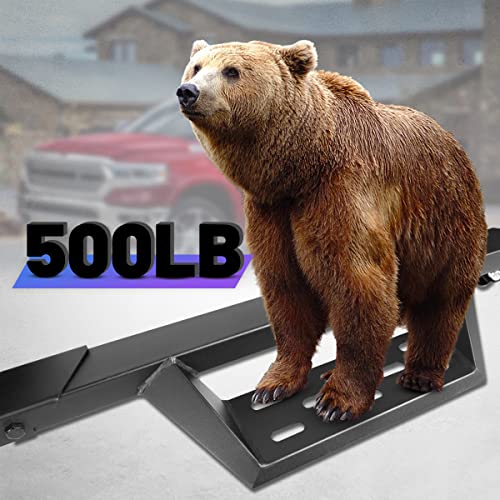 Wolfstorm Running Boards Fit For 2019 2020 2021 2022 2023 Ram 1500 Crew Cab 4 Door Heavy Duty Steel Side Steps Black Smooth Rock Slider Nerf Bars Side Rails (Driver & Passenger) #TOP3