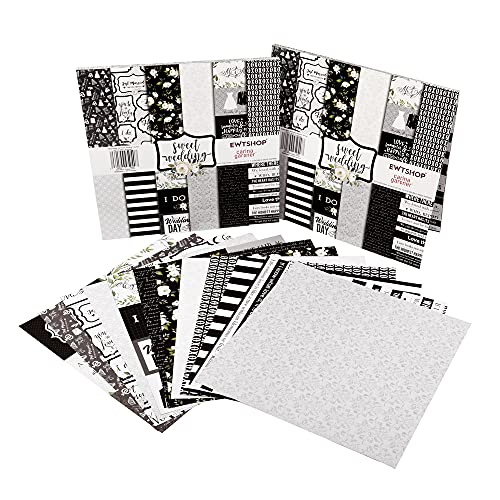 Ideen mit Herz Duo-designpapier, blok met 20 vellen knutselpapier, 25 x 25 cm, 250 g/m², aan beide zijden bedrukt, designpapier, motiefpapier, ideaal voor scrapbooking, knutselen, kersttijd 01
