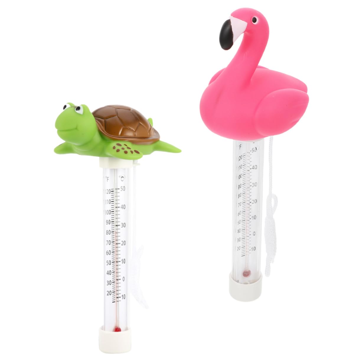 TOYANDONA 4 Set Termometro Per L'acqua in Fenicottero Galleggiante Termometro Per Vasca Idromassaggio Per La Temperatura Della Piscina Acqua Vasca Plastica 2 Pezzi*4