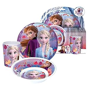 Die Eiskönigin Disney-Frozen II ontbijtservies-set, 3-delig, borden, kom en beker