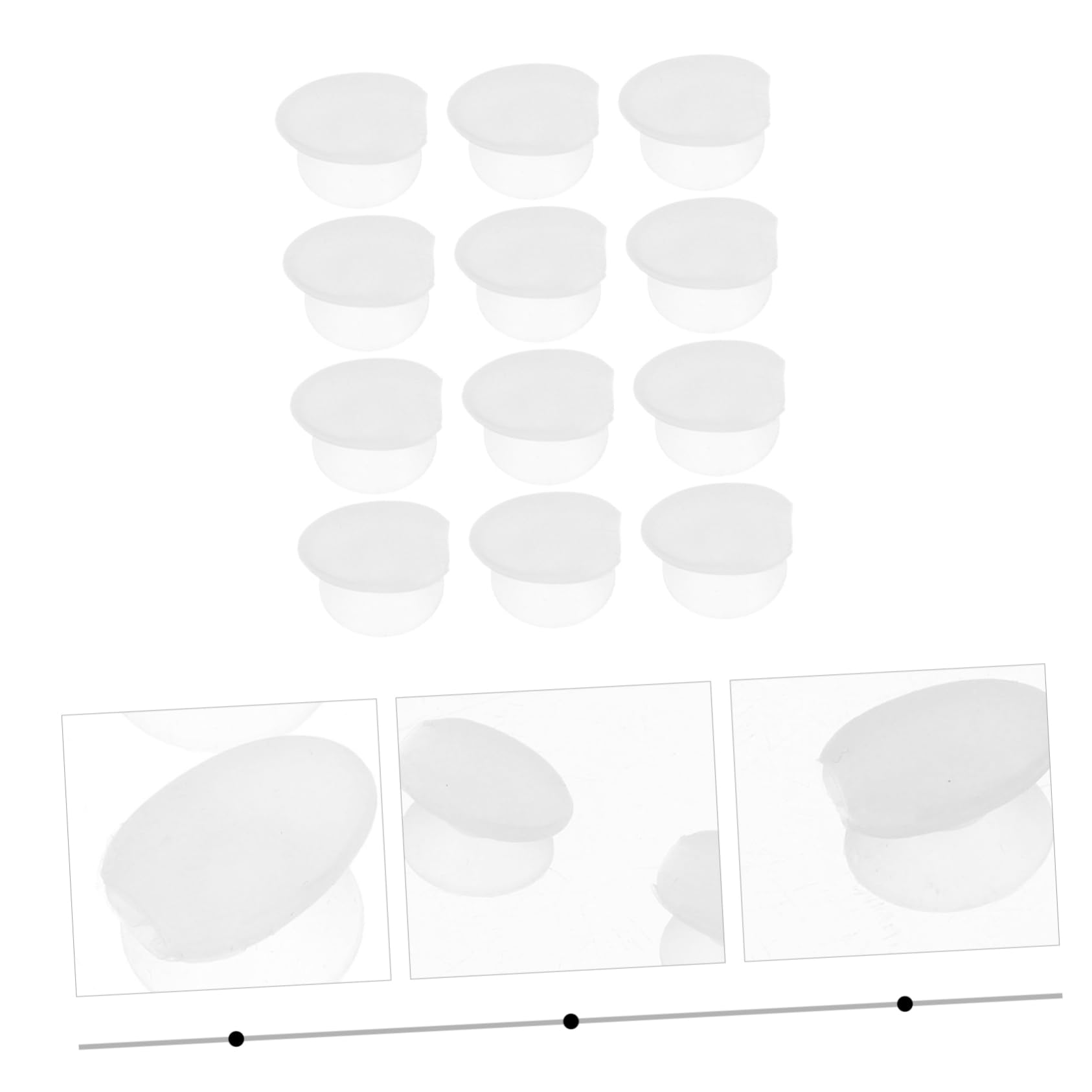 Beavorty 12pcs Lip Brush Covers Makeup Brush Dust Protectors Makeup Lid Perfect for Travel