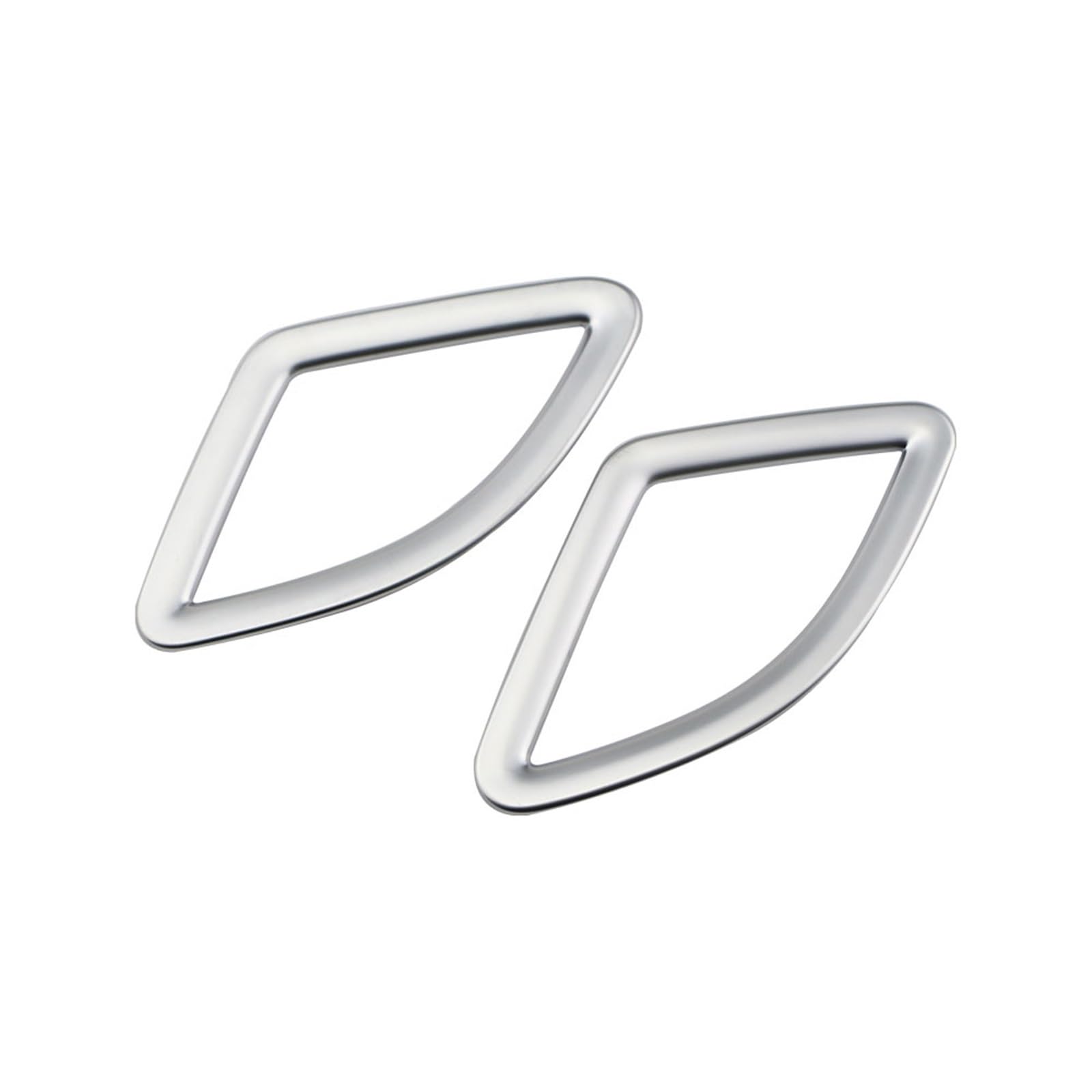for BMW X1 F48 2016-2022 Stickers Accessories Car Chrome Front Air Vent Cover Trim Ac Conditioning Sticker Car Trim Interior(ABS Common Sliver)