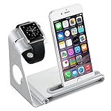 VTin DuoStand Charge Station/stand de Aleación de aluminio/ soporte del cargador / Desk Stand Cradle para Apple Watch 38/42 mm & iPhone o otros telefonos
