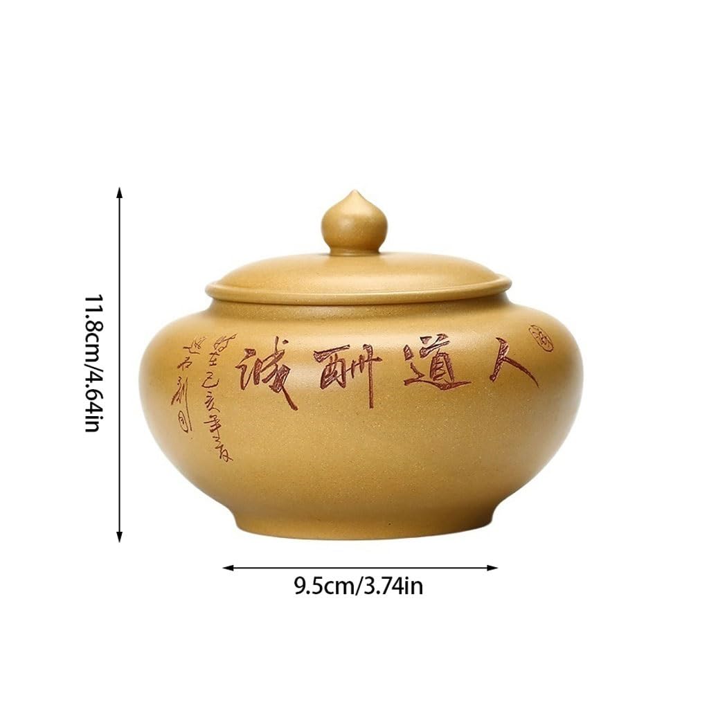 Barattolo per Alimenti in Ceramica Barattoli cinesi sigillati con sabbia viola, barattoli da tè for ufficio, barattoli da caffè, barattoli for snack e caramelle, adatti a casa, ristorante, cucina, ecc