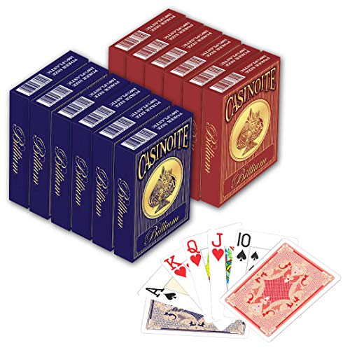 Image of casinoite BILLIUM Playing Cards (BILLIUM 12 PCS (6RED+6BLUE))