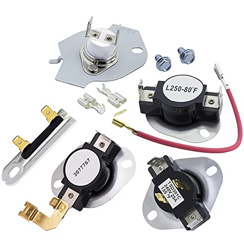BlueStars Upgraded 279816 3977767 3392519 3387134 Dryer Repair Kit - Compatible with Whirlpool Dryers - Replaces 3399693 WP3977767VP PS345113 AP6008325 WP3977393 3399848