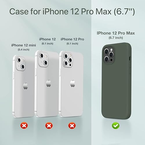 Miniatura 31 de Miracase - Funda diseñada para iPhone 11 con protector de pantalla, funda de goma de silicona líquida, protección total contra caídas y a prueba