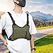 Fiocias Women Chest Rig Bag Phone Holder Modern Adjustable Strap Utility Chest Bag Running Vest for Exercise Outdoor Cycling Travel, Green