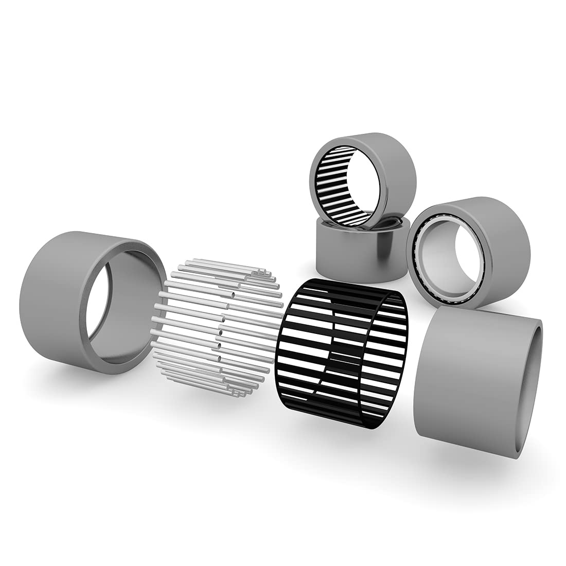 Uxcell SCE1416 Needle Roller Bearing - 7/8" Bore, 1-1/8" OD, 1" Width, High Load Capacity