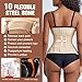 Imagen de Yixinly Fajas Reductoras Mujer Waist Trainer Cintura Faja Corset Moldeador Cintura con Varillas de Soporte