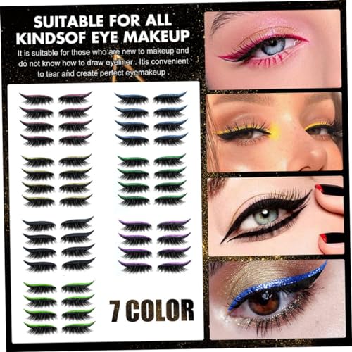Mipcase 28 pares adhesivos para maquillaje de ojos miniatura 6
