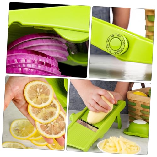 Cortadora y ralladora manual para verduras NUOBESTY verde miniatura 6