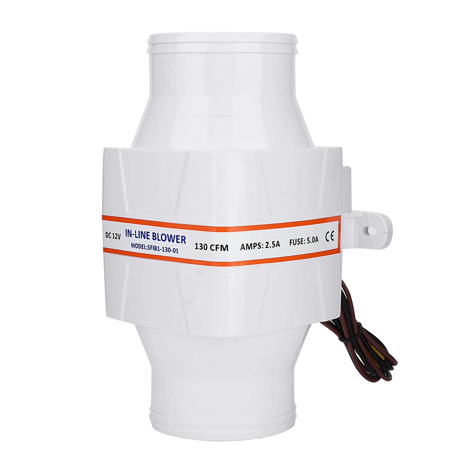 Wakects 75mm Ventola Estrazione, Ventilatore in linea, Ventilatore del Condotto di Ventilazione per yacht, edifici, roulotte