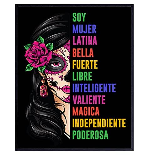 Amazon.com: Mexicans Latinx Woman Wall Art - Latina Motivational poster ...