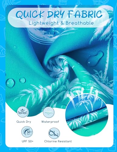 Boys Swim Trunks with Compression Liner for 6-20 Years Kids Quick Dry Bathing Suit4