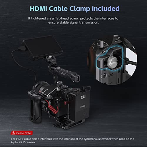 SmallRig A7 IV Cage with Top Handle, HDMI Cable Clamp and Side Handgrip - Image 4