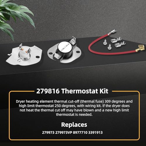 Kit de résistance WP3387747 : chauffage durable et homogène pour sèche-linge - 6