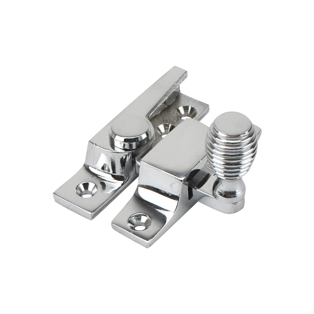 Sash Heritage Polished Chrome Straight Arm Fastener Old Beehive Knob (Narrow)