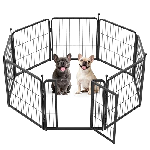 Image of FXW Instant Dog Playpen, RV Camping, Outdoor & Yard, 24 inch H, 8 Panels | Portable, Easy setup, Heavy-duty, DIY layouts, For Puppies & Small Dogs, Patented
